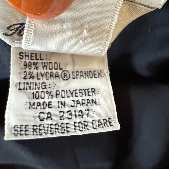 Talbots Petites women's wool black classic  business pantsuit size 8P - Picture 12 of 16